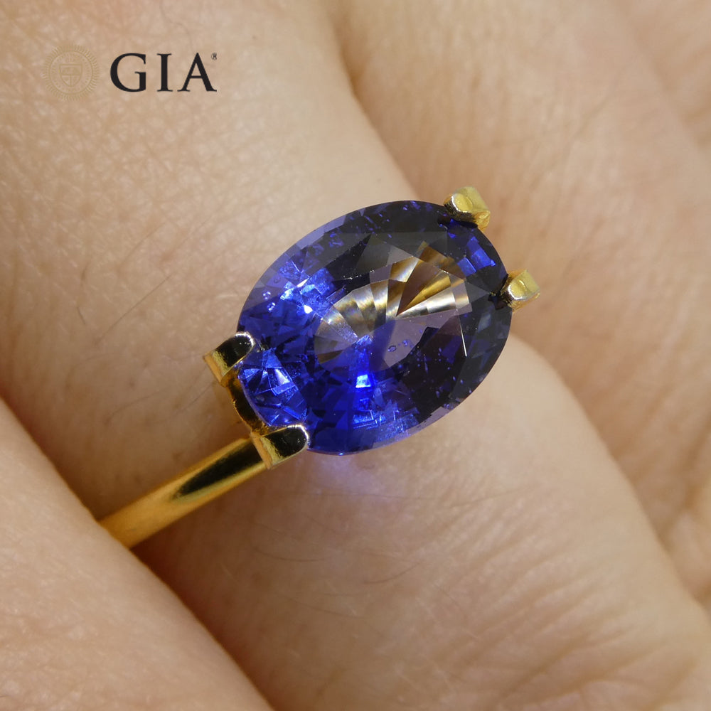 2.45ct Oval Blue Sapphire GIA Certified Sri Lanka - Skyjems Wholesale Gemstones