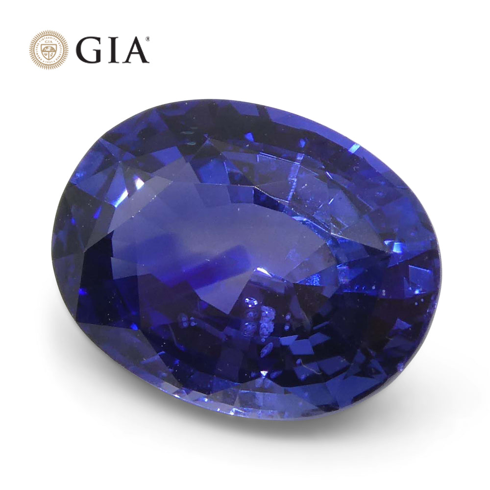 2.45ct Oval Blue Sapphire GIA Certified Sri Lanka - Skyjems Wholesale Gemstones