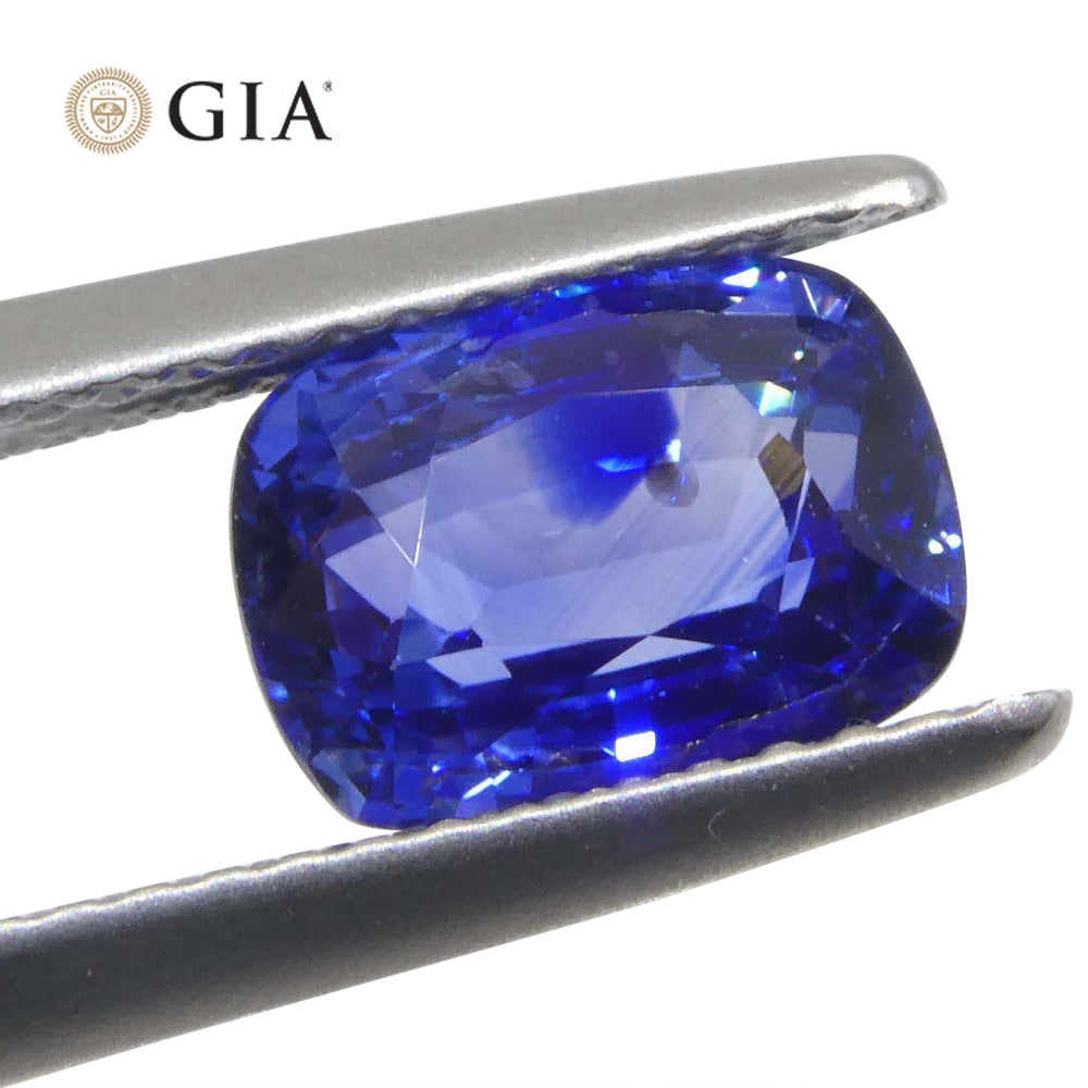 2.38ct Cushion Blue Sapphire GIA Certified Madagascar - Skyjems Wholesale Gemstones