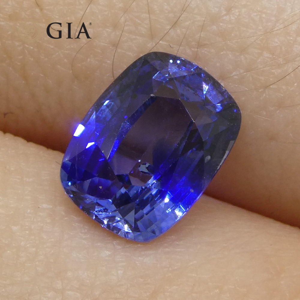 2.38ct Cushion Blue Sapphire GIA Certified Madagascar - Skyjems Wholesale Gemstones