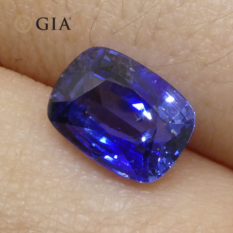 2.38ct Cushion Blue Sapphire GIA Certified Madagascar