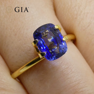 2.38ct Cushion Blue Sapphire GIA Certified Madagascar - Skyjems Wholesale Gemstones