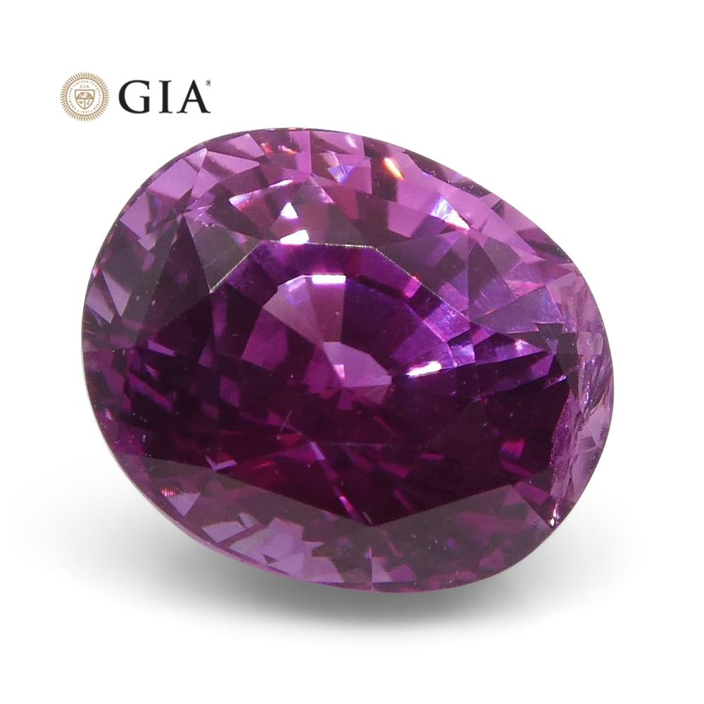 Vivid Intense Pink Sapphire 1.85ct Oval GIA Certified Madagascar - Skyjems Wholesale Gemstones