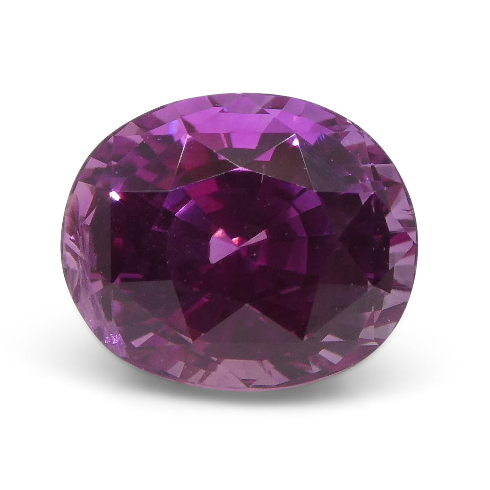 Vivid Intense Pink Sapphire 1.85ct Oval GIA Certified Madagascar - Skyjems Wholesale Gemstones