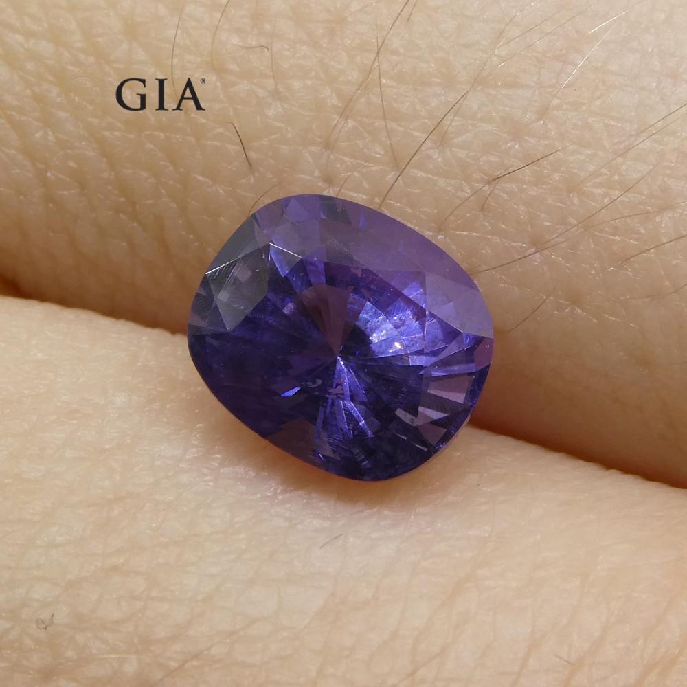 1.56ct Oval Color Change Sapphire GIA Certified Sri Lanka Unheated - Skyjems Wholesale Gemstones