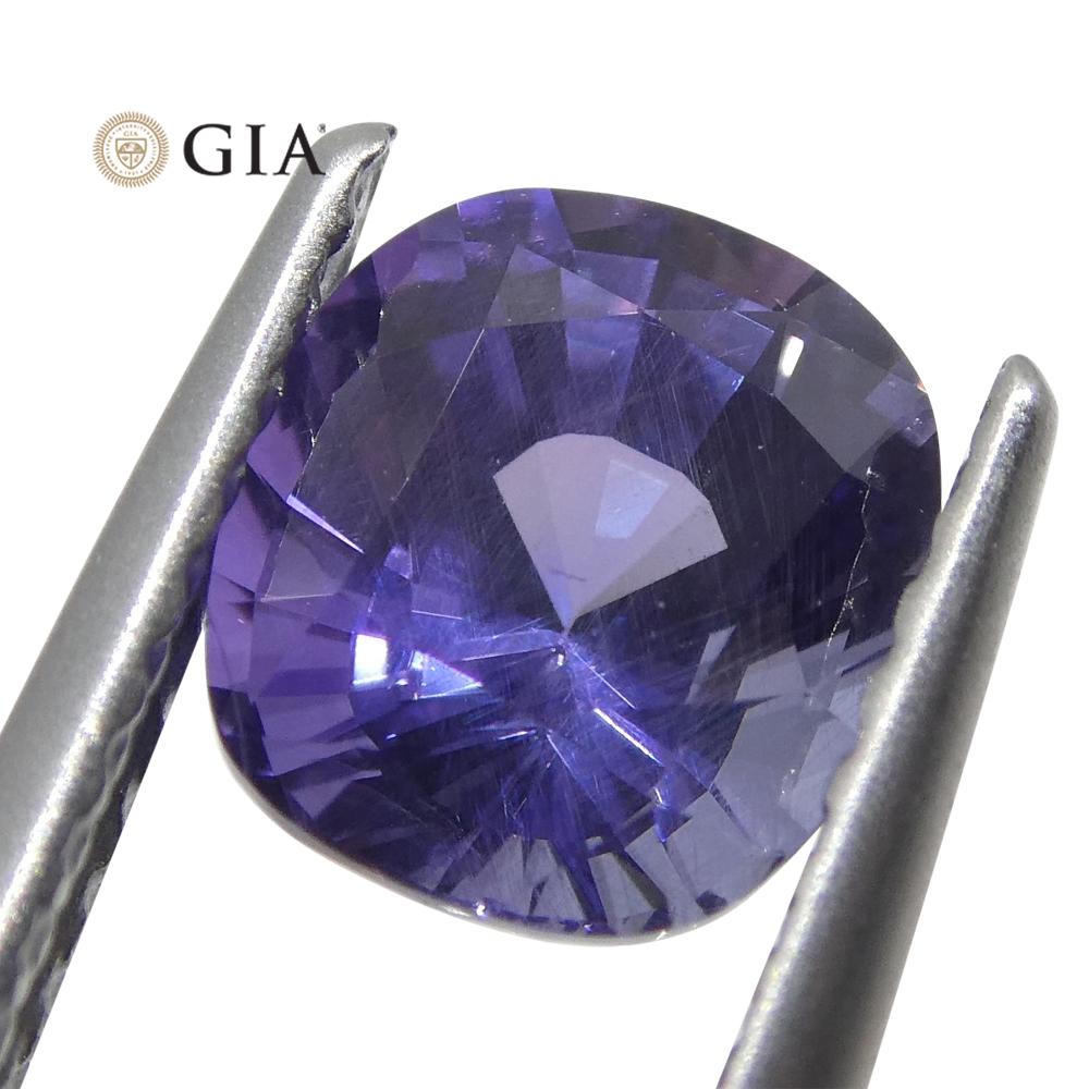 1.56ct Oval Color Change Sapphire GIA Certified Sri Lanka Unheated - Skyjems Wholesale Gemstones