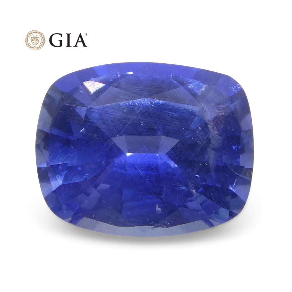 1.22ct Cushion Violetish Blue Sapphire GIA Certified Sri Lanka Unheated - Skyjems Wholesale Gemstones