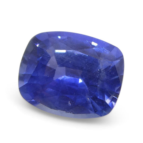1.22ct Cushion Violetish Blue Sapphire GIA Certified Sri Lanka Unheated