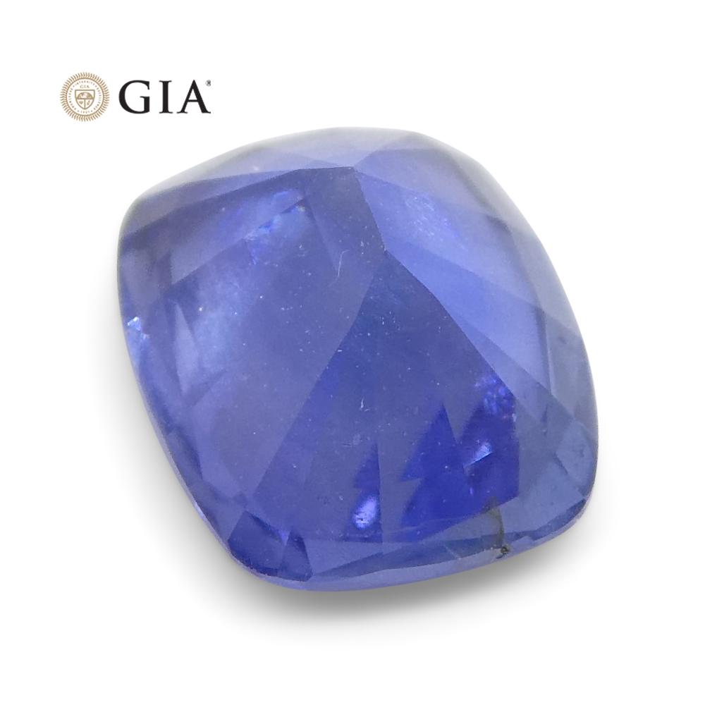 1.22ct Cushion Violetish Blue Sapphire GIA Certified Sri Lanka Unheated - Skyjems Wholesale Gemstones