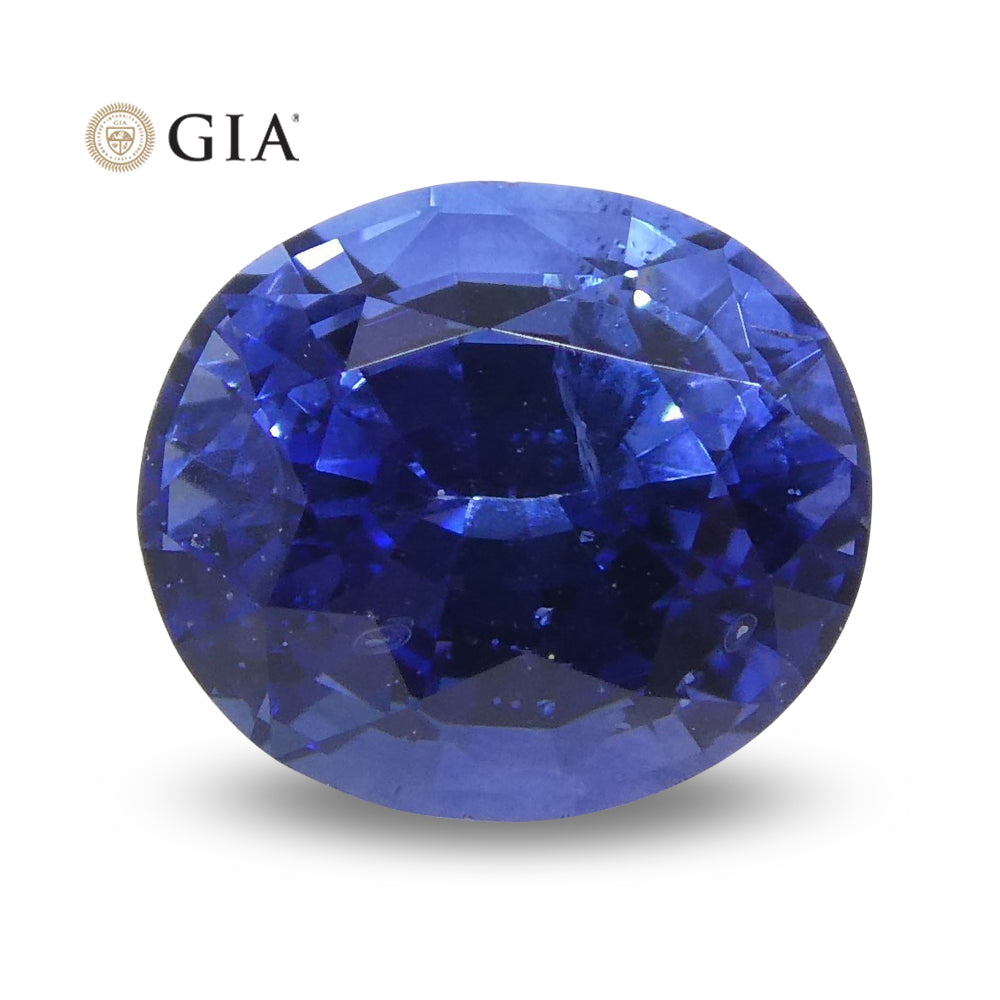 Vivid Blue Sapphire  1.15ct Oval GIA Certified Sri Lanka - Skyjems Wholesale Gemstones