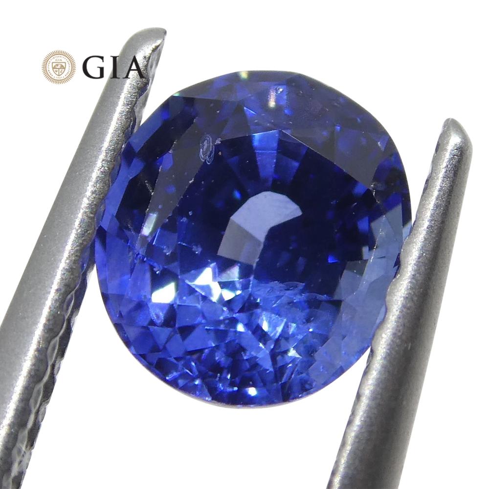 Vivid Blue Sapphire  1.15ct Oval GIA Certified Sri Lanka - Skyjems Wholesale Gemstones