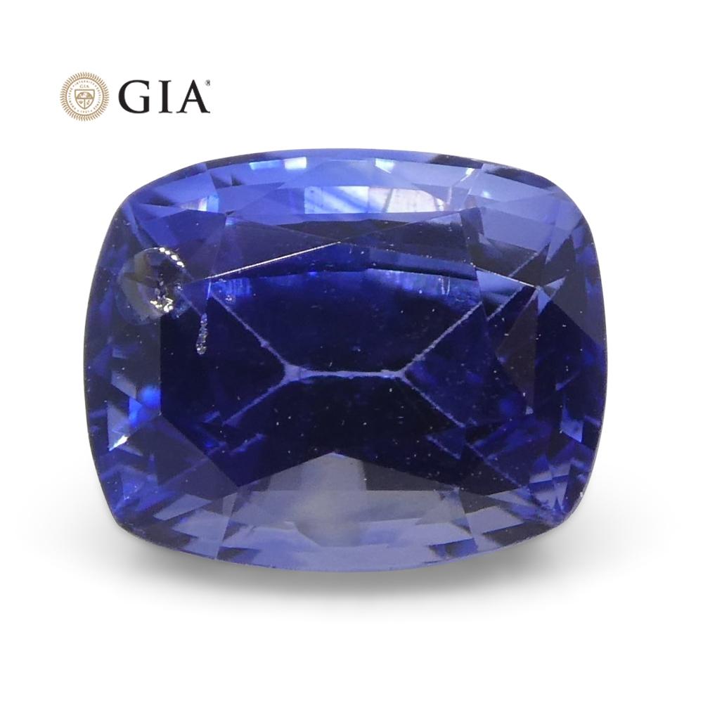 1.46ct Cushion Blue Sapphire GIA Certified Sri Lanka - Skyjems Wholesale Gemstones