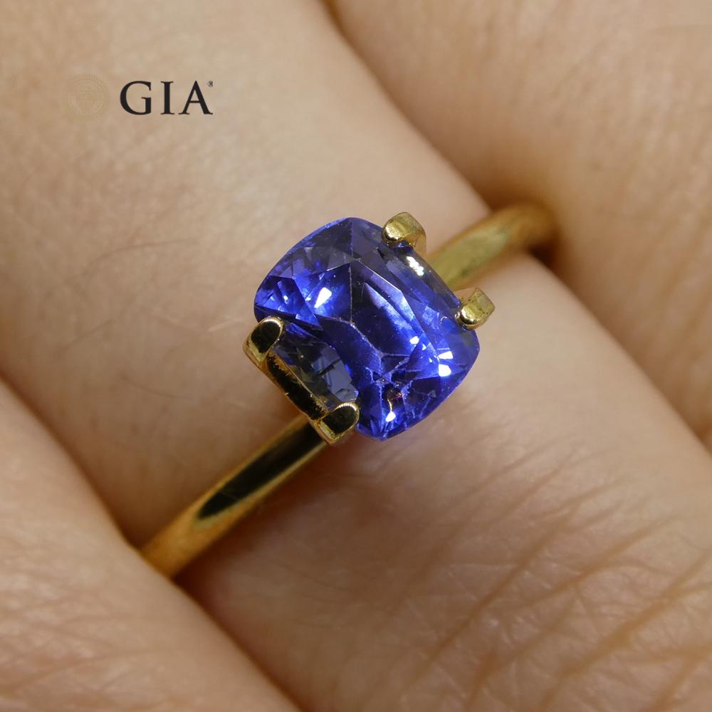 1.46ct Cushion Blue Sapphire GIA Certified Sri Lanka - Skyjems Wholesale Gemstones