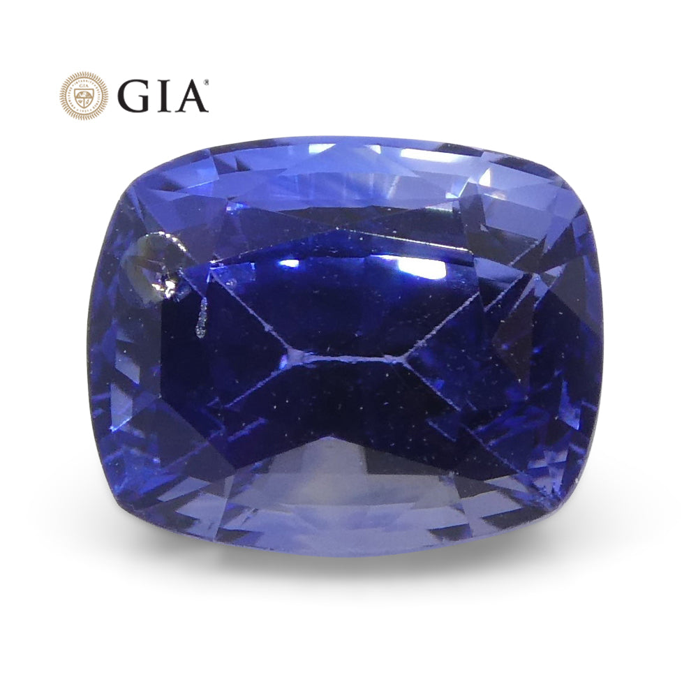 1.46ct Cushion Blue Sapphire GIA Certified Sri Lanka - Skyjems Wholesale Gemstones