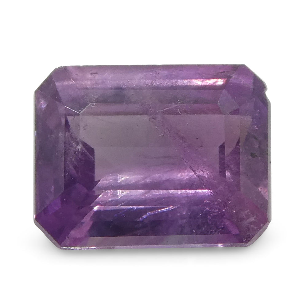 0.76ct Octagonal Pinkish Purple Sapphire GIA Certified Pakistan / Kashmir Unheated - Skyjems Wholesale Gemstones