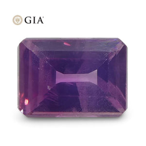 0.51ct Octagonal Pink-Purple Sapphire GIA Certified Pakistan / Kashmir Unheated - Skyjems Wholesale Gemstones