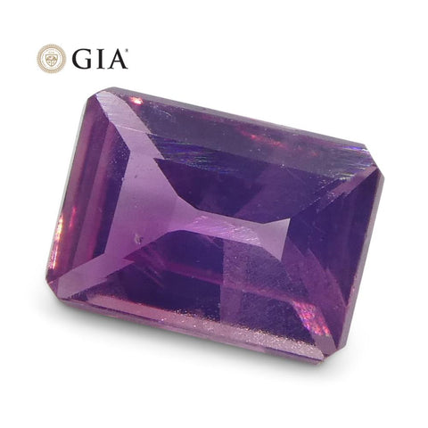 0.51ct Octagonal Pink-Purple Sapphire GIA Certified Pakistan / Kashmir Unheated