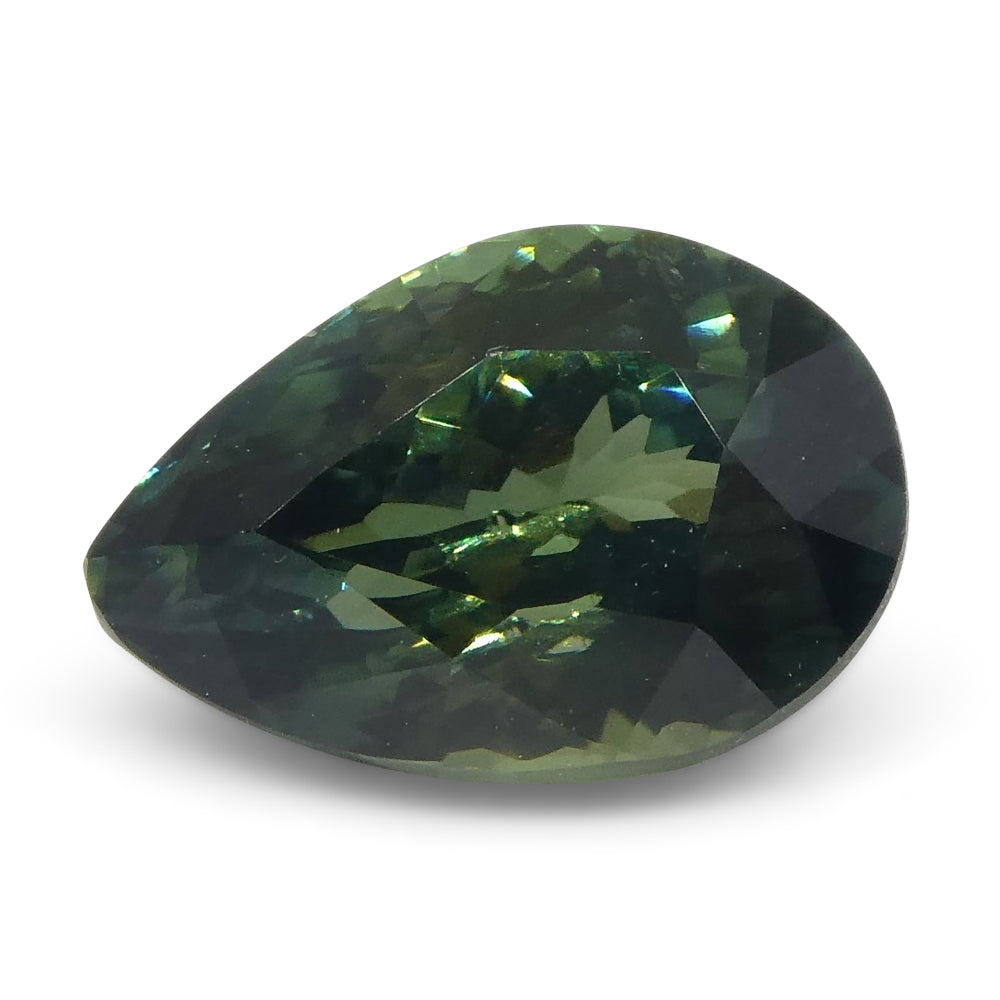 1.31ct Pear Teal Green Sapphire GIA Certified Unheated - Skyjems Wholesale Gemstones