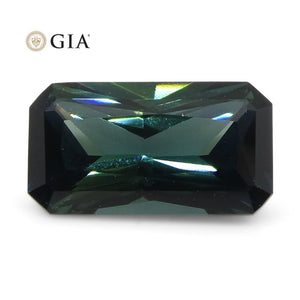 1.18ct Octagonal/Emerald Cut Teal Blue Sapphire GIA Certified Unheated - Skyjems Wholesale Gemstones