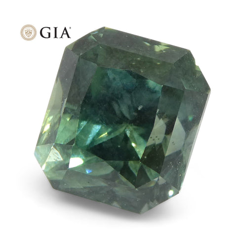 Vivid 'Trade Ideal' Teal Greenish-Blue Sapphire 2.82ct GIA Certified Unheated Montana