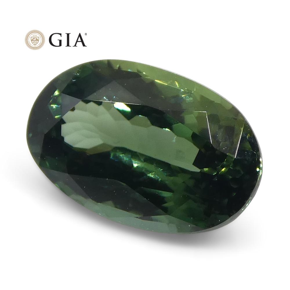 1.31ct Oval Teal Blue Sapphire GIA Certified Thailand Unheated - Skyjems Wholesale Gemstones