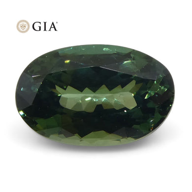 1.31ct Oval Teal Blue Sapphire GIA Certified Thailand Unheated - Skyjems Wholesale Gemstones