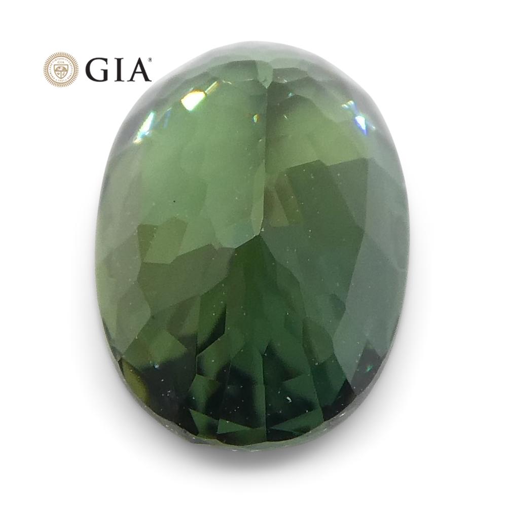 1.31ct Oval Teal Blue Sapphire GIA Certified Thailand Unheated - Skyjems Wholesale Gemstones