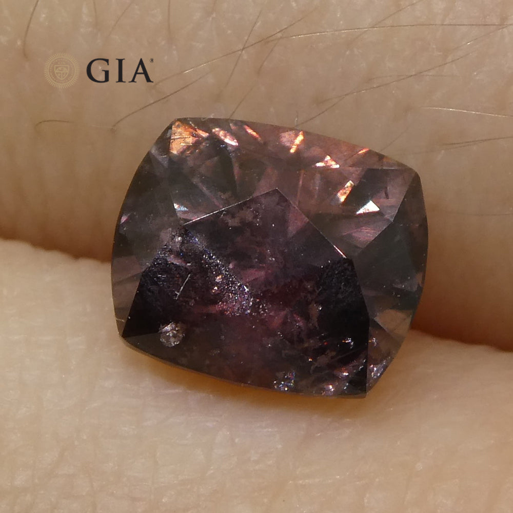 1.83ct Cushion Purplish Pink Sapphire GIA Certified East Africa Unheated - Skyjems Wholesale Gemstones