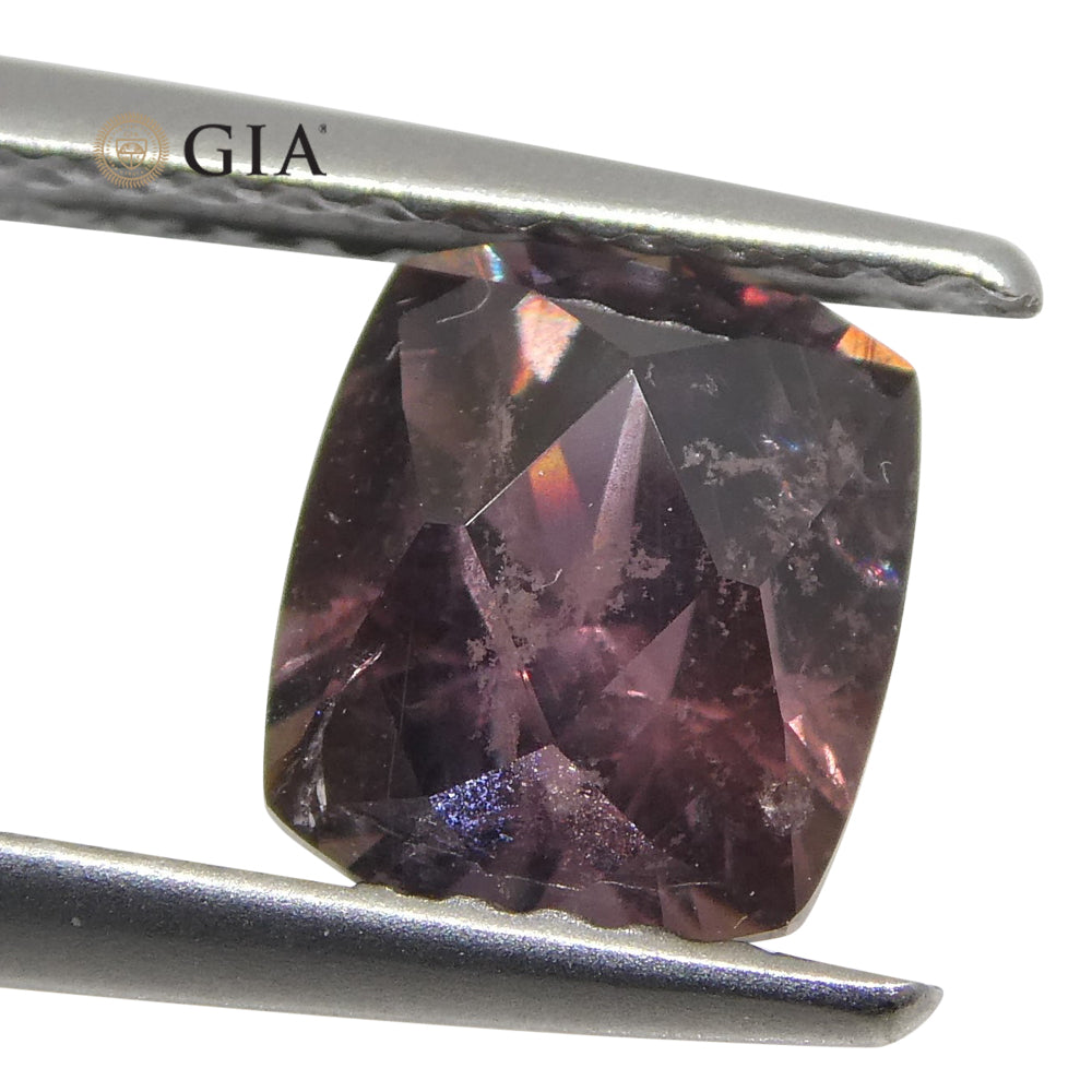 1.83ct Cushion Purplish Pink Sapphire GIA Certified East Africa Unheated - Skyjems Wholesale Gemstones