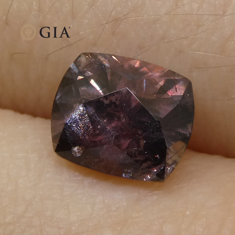 1.83ct Cushion Purplish Pink Sapphire GIA Certified East Africa Unheated - Skyjems Wholesale Gemstones