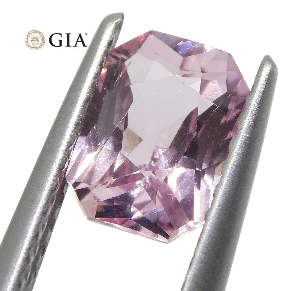 1.16ct Octagonal/Emerald Cut Pastel Pink Sapphire GIA Certified Madagascar Unheated - Skyjems Wholesale Gemstones