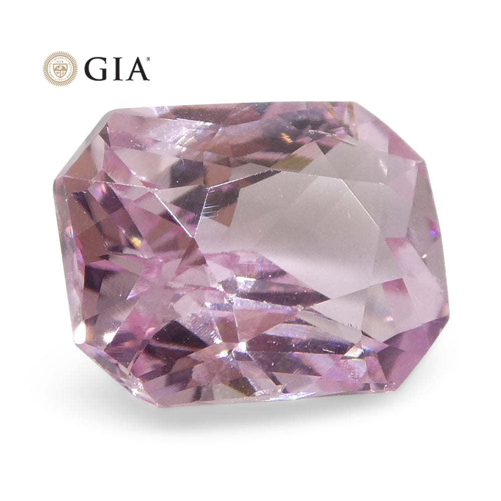 1.16ct Octagonal/Emerald Cut Pastel Pink Sapphire GIA Certified Madagascar Unheated - Skyjems Wholesale Gemstones