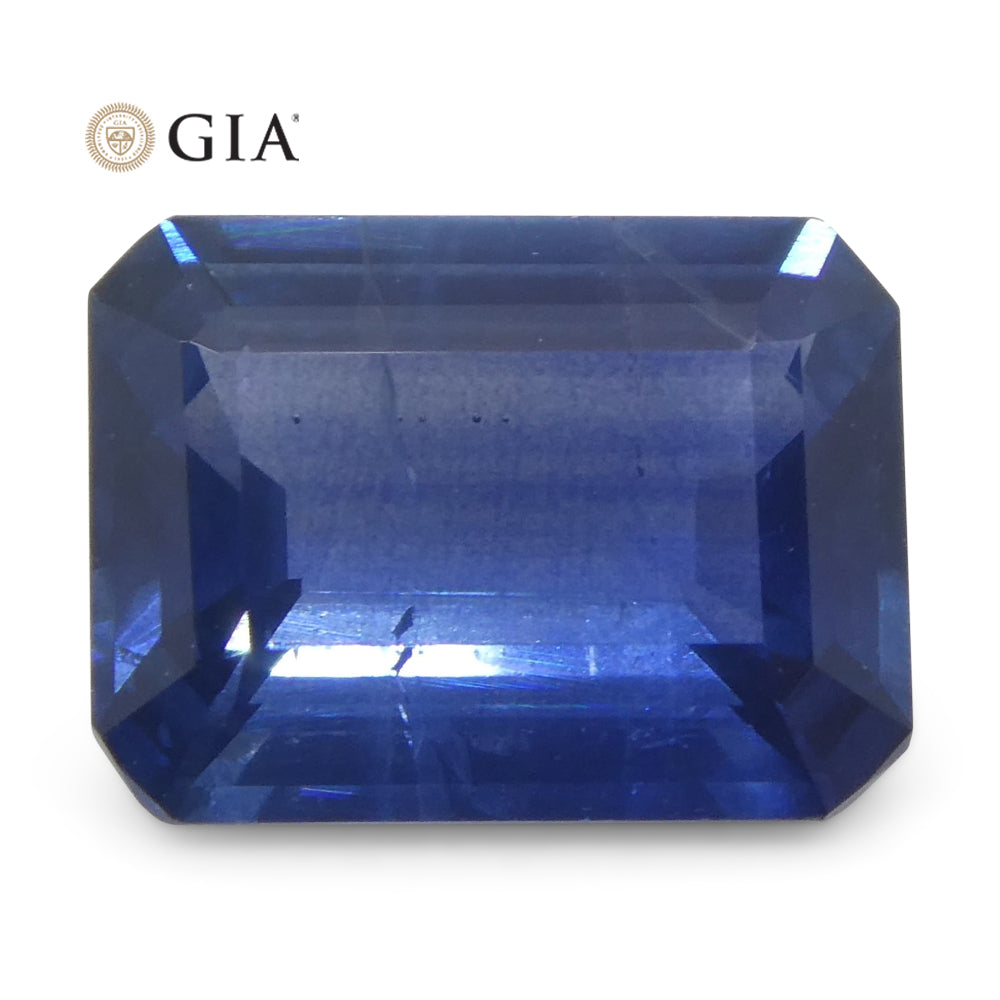 1.64ct Octagonal/Emerald Cut Blue Sapphire GIA Certified Thailand - Skyjems Wholesale Gemstones