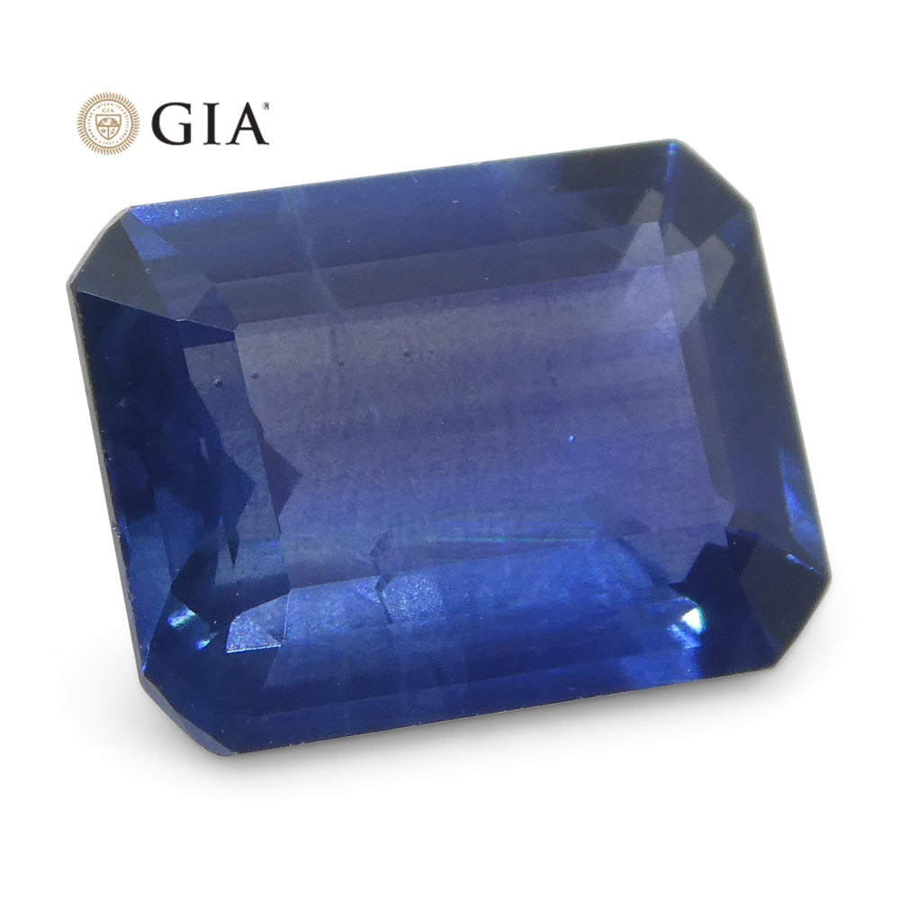 1.64ct Octagonal/Emerald Cut Blue Sapphire GIA Certified Thailand - Skyjems Wholesale Gemstones