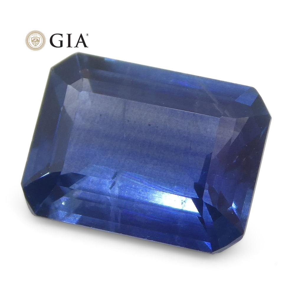 1.64ct Octagonal/Emerald Cut Blue Sapphire GIA Certified Thailand - Skyjems Wholesale Gemstones