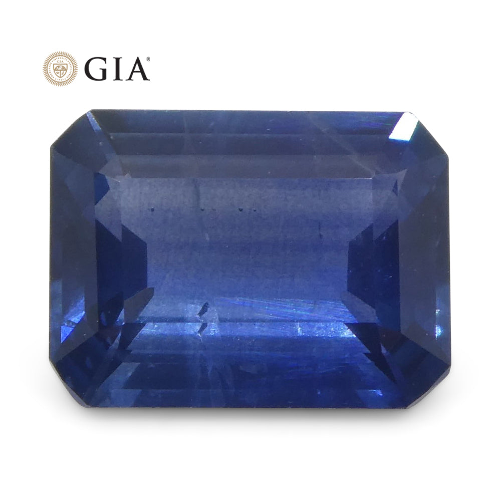 1.64ct Octagonal/Emerald Cut Blue Sapphire GIA Certified Thailand - Skyjems Wholesale Gemstones