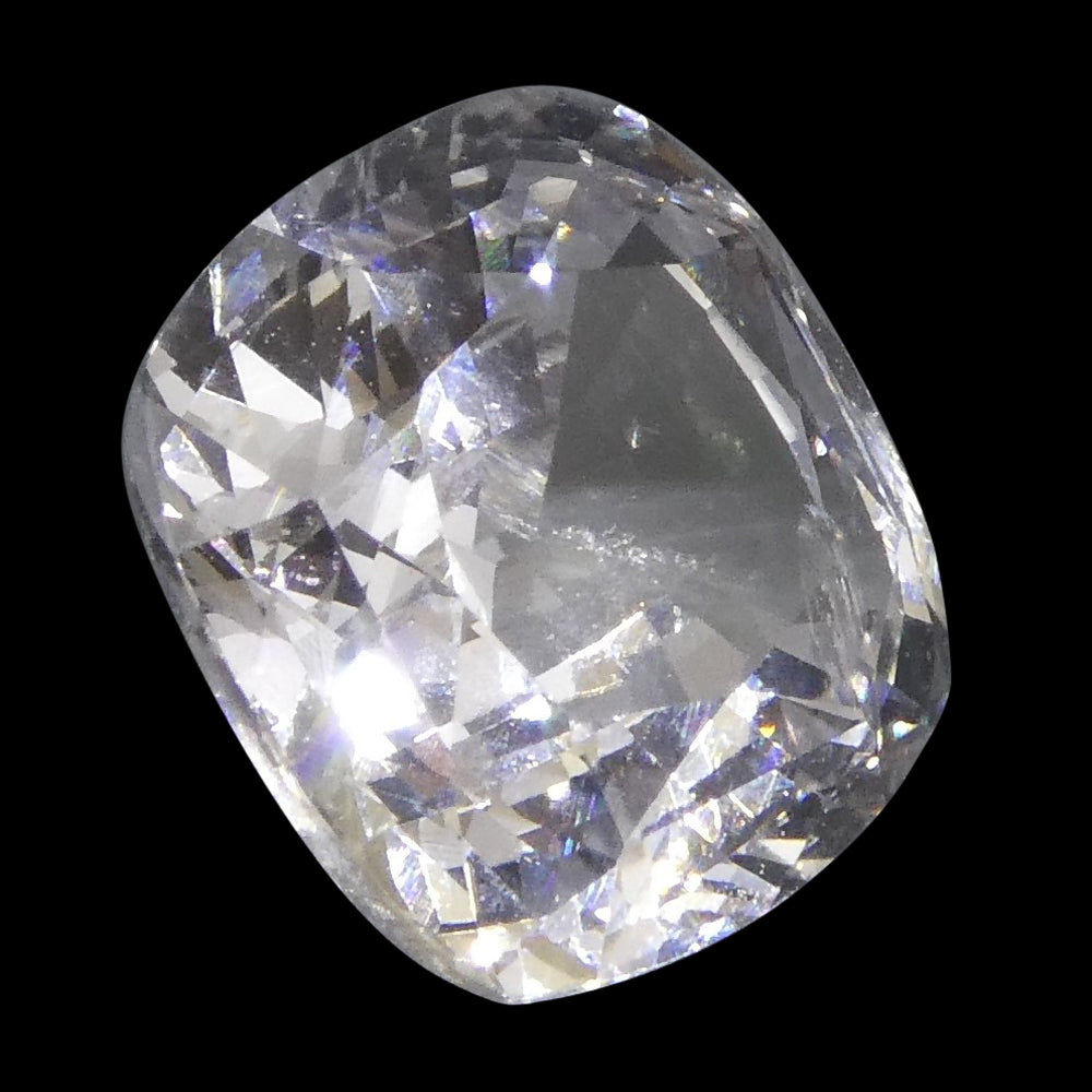 2.18ct Cushion White Sapphire GIA Certified Sri Lanka - Skyjems Wholesale Gemstones