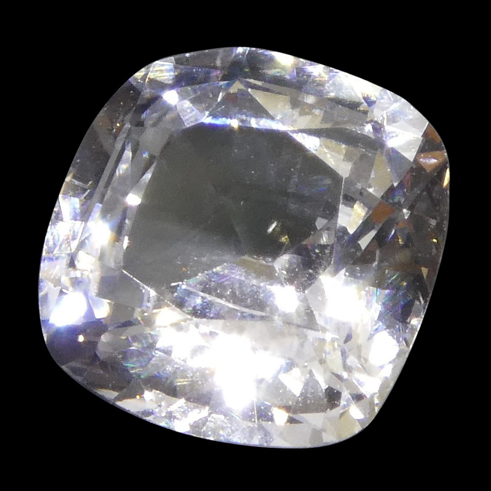 2.18ct Cushion White Sapphire GIA Certified Sri Lanka - Skyjems Wholesale Gemstones