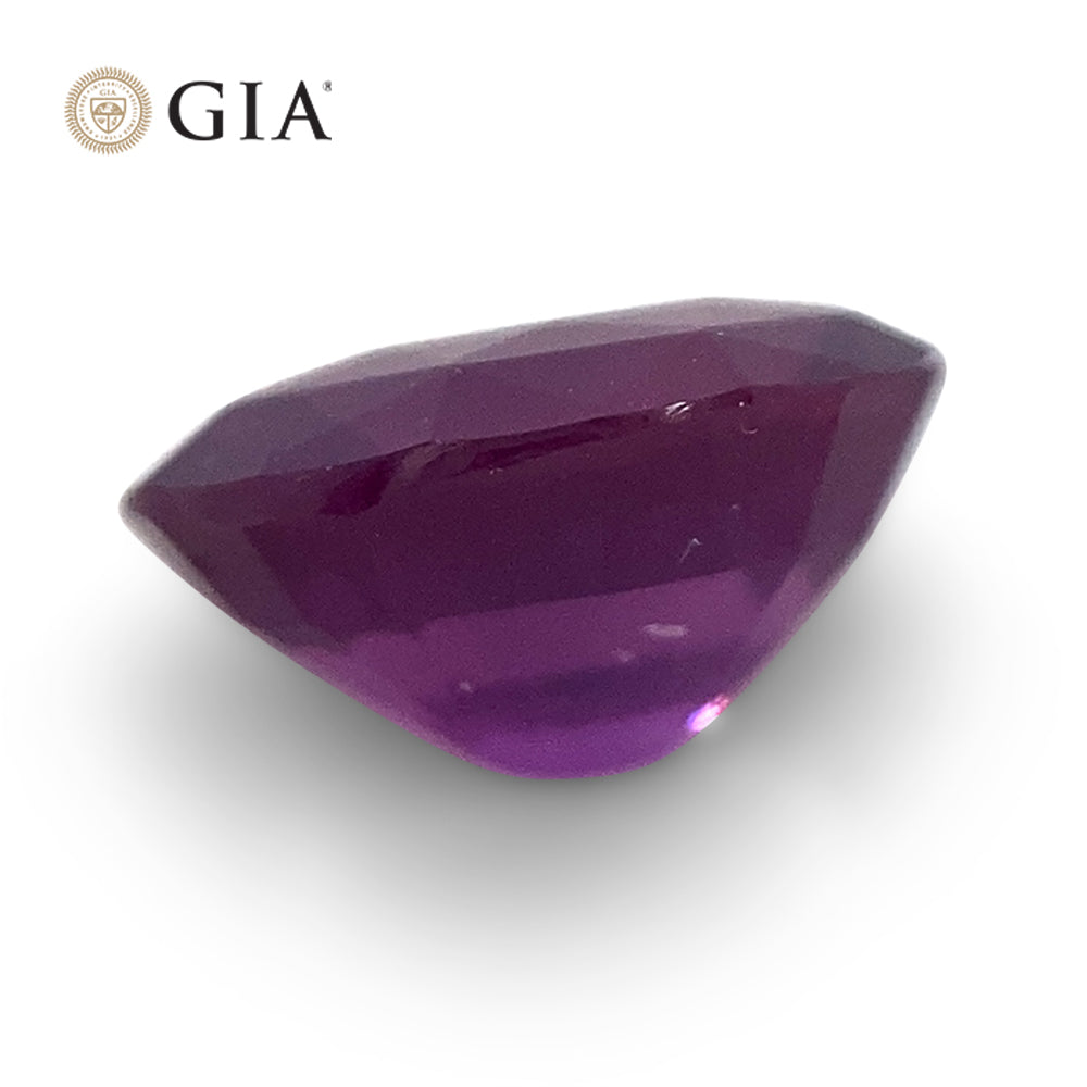 1.06ct Oval Vivid Pink-Purple Sapphire GIA Certified Sri Lanka - Skyjems Wholesale Gemstones