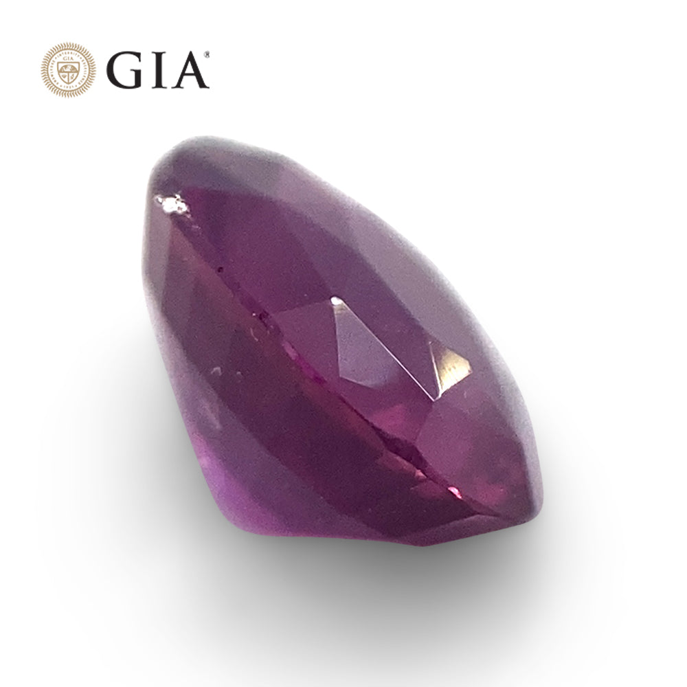 1.06ct Oval Vivid Pink-Purple Sapphire GIA Certified Sri Lanka - Skyjems Wholesale Gemstones