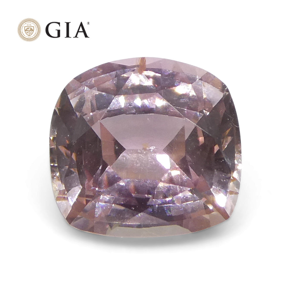 1ct Cushion Orangy Pink Padparadscha Sapphire GIA Certified Sri Lanka Unheated - Skyjems Wholesale Gemstones