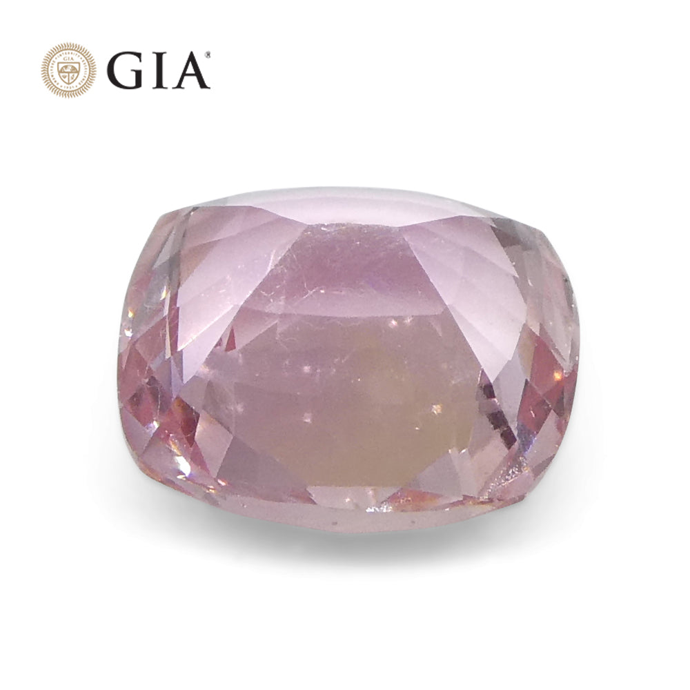 1ct Cushion Orangy Pink Padparadscha Sapphire GIA Certified Sri Lanka Unheated - Skyjems Wholesale Gemstones