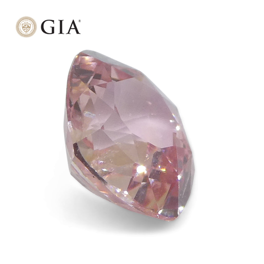 1ct Cushion Orangy Pink Padparadscha Sapphire GIA Certified Sri Lanka Unheated - Skyjems Wholesale Gemstones