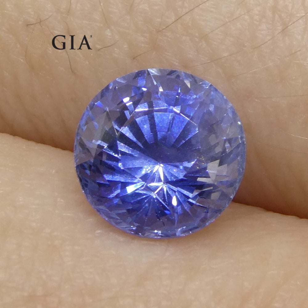 2.21ct Round Blue Sapphire GIA Certified Sri Lanka - Skyjems Wholesale Gemstones