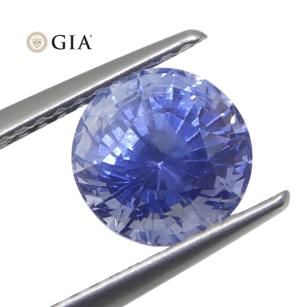 2.21ct Round Blue Sapphire GIA Certified Sri Lanka - Skyjems Wholesale Gemstones