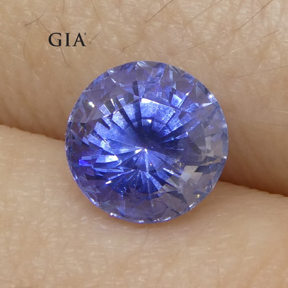 2.21ct Round Blue Sapphire GIA Certified Sri Lanka - Skyjems Wholesale Gemstones