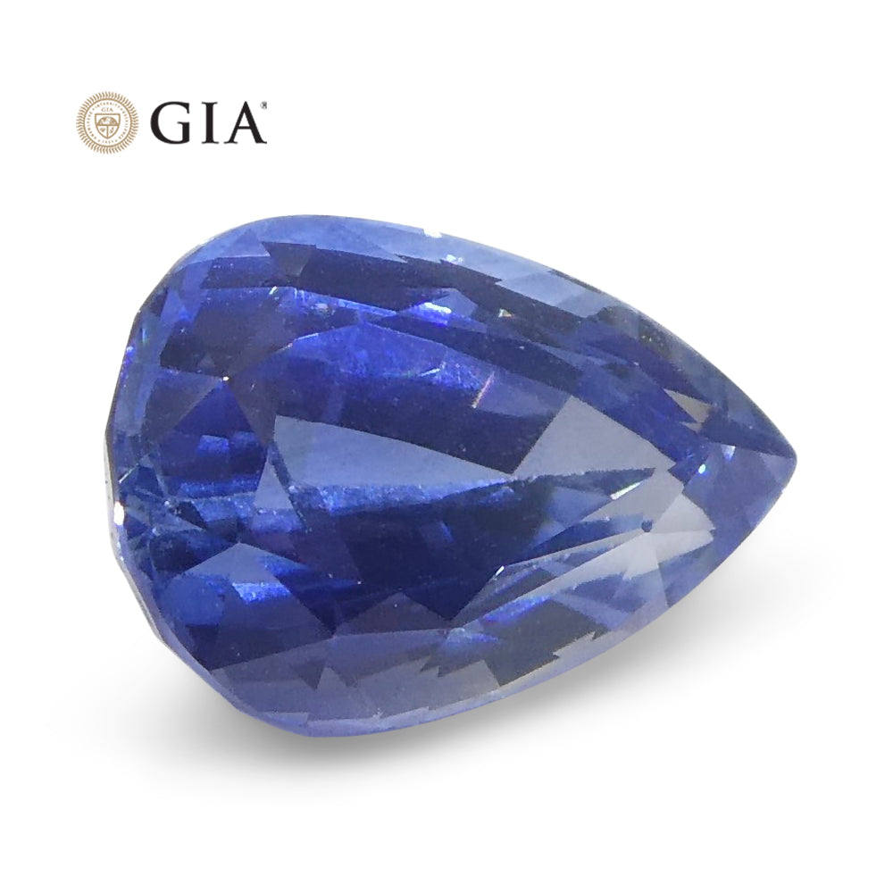 1.89ct Pear Blue Sapphire GIA Certified Sri Lanka - Skyjems Wholesale Gemstones