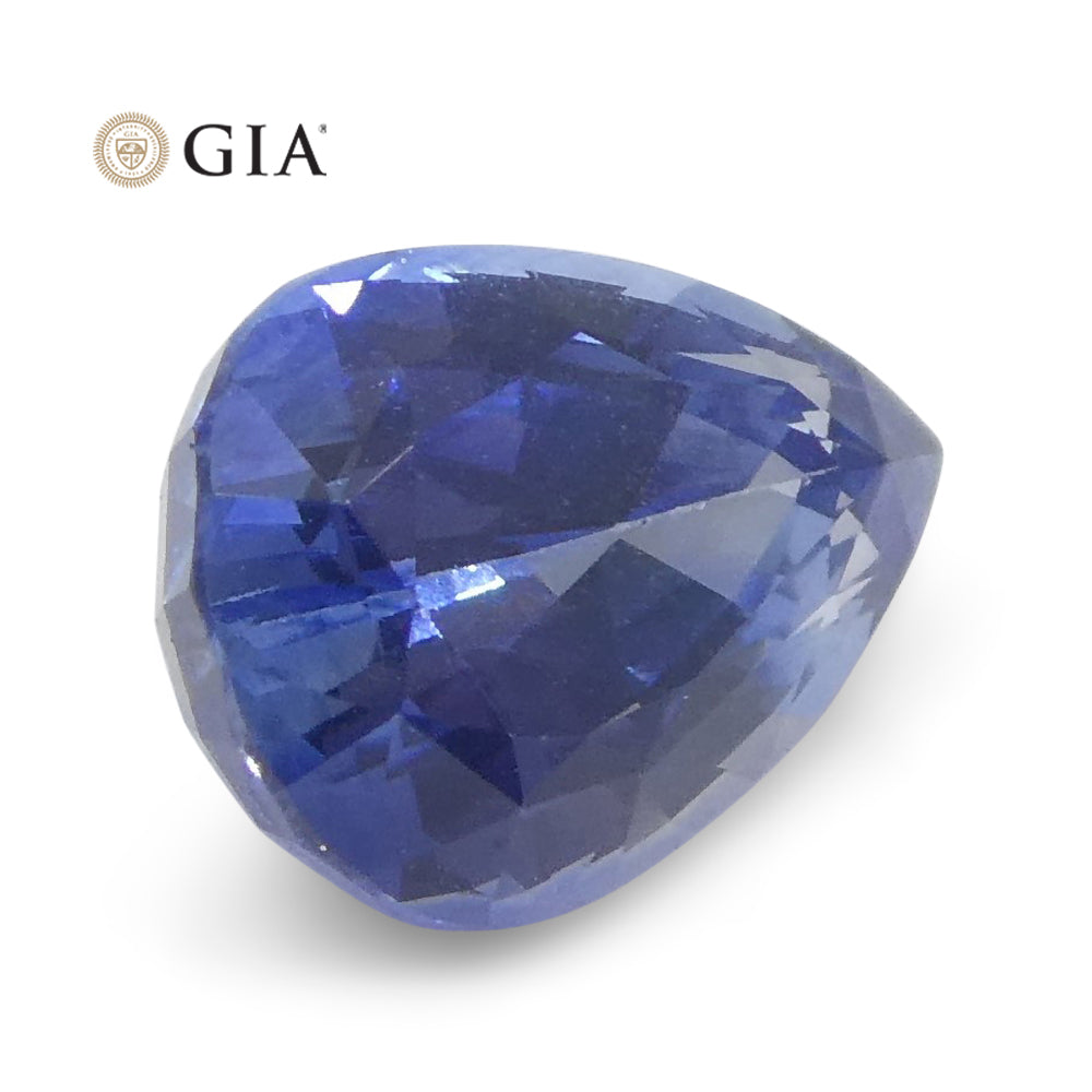 1.89ct Pear Blue Sapphire GIA Certified Sri Lanka - Skyjems Wholesale Gemstones