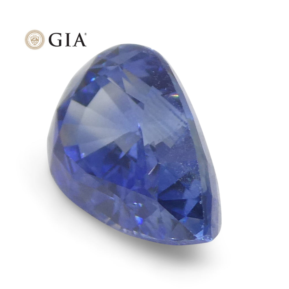 1.89ct Pear Blue Sapphire GIA Certified Sri Lanka - Skyjems Wholesale Gemstones