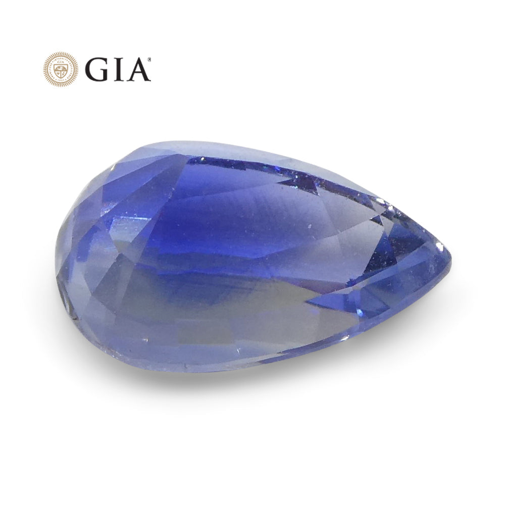 1.89ct Pear Blue Sapphire GIA Certified Sri Lanka - Skyjems Wholesale Gemstones